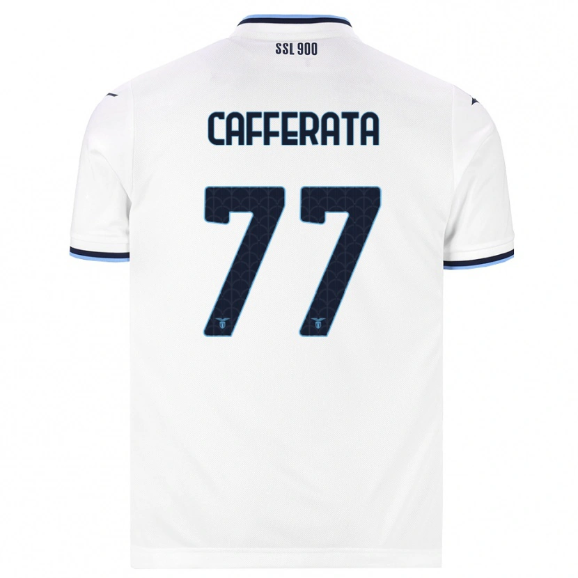 Danxen Homem Camisola Federica Cafferata #77 Branco Azul Marinho Alternativa 2026/27 Camisa Brasil