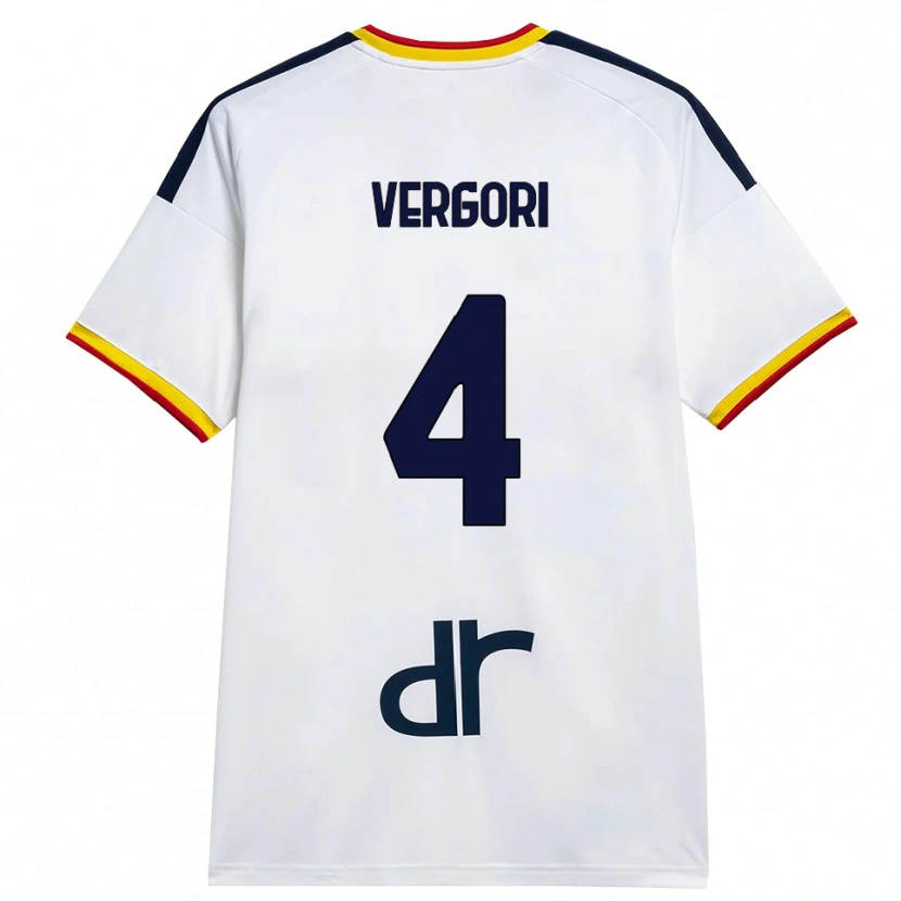 Danxen Homem Camisola Cristiano Vergori #4 Branco Amarelo Vermelho Alternativa 2026/27 Camisa Brasil