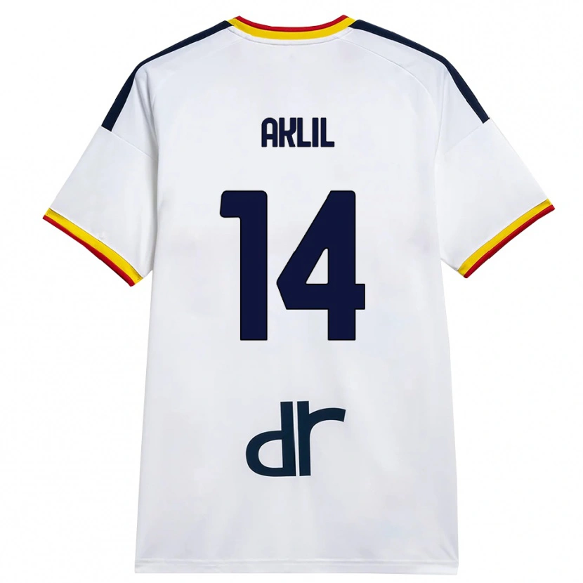 Danxen Homem Camisola Lino Aklil #14 Branco Amarelo Vermelho Alternativa 2026/27 Camisa Brasil