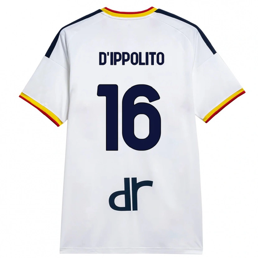 Danxen Homem Camisola Nicola D'ippolito #16 Branco Amarelo Vermelho Alternativa 2026/27 Camisa Brasil