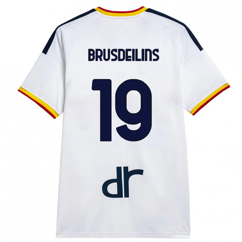 Danxen Homem Camisola Bilal Brusdeilins #19 Branco Amarelo Vermelho Alternativa 2026/27 Camisa Brasil