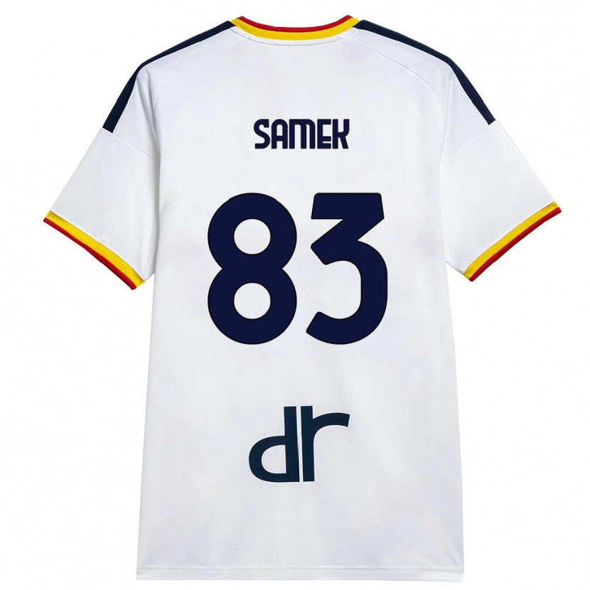 Danxen Homem Camisola Daniel Samek #83 Branco Amarelo Vermelho Alternativa 2026/27 Camisa Brasil
