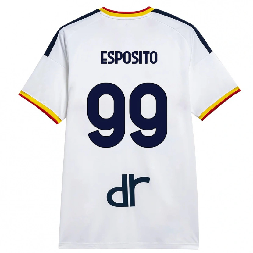 Danxen Homem Camisola Pasquale Esposito #99 Branco Amarelo Vermelho Alternativa 2026/27 Camisa Brasil