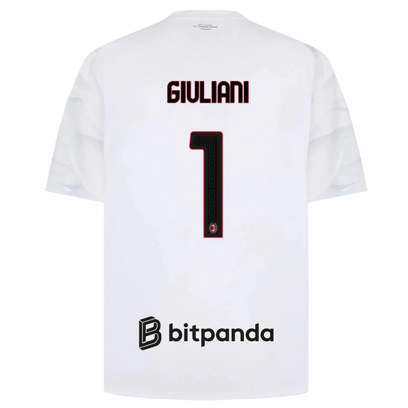 Danxen Homem Camisola Laura Giuliani #1 Branco Vermelho Preto Alternativa 2026/27 Camisa Brasil