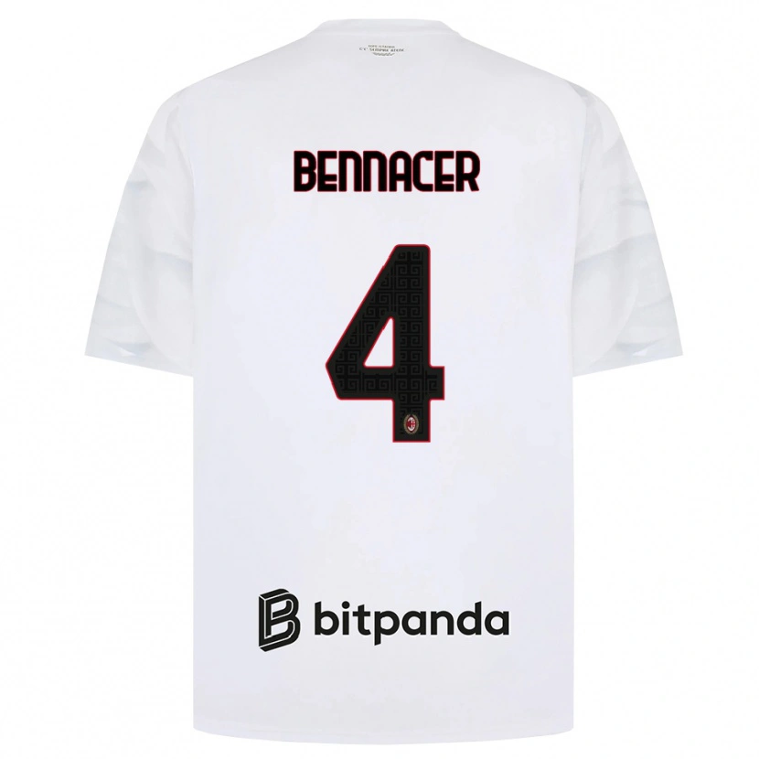 Danxen Homem Camisola Ismael Bennacer #4 Branco Vermelho Preto Alternativa 2026/27 Camisa Brasil
