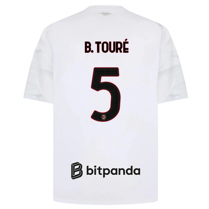 Danxen Homem Camisola Fode Ballo-Toure #5 Branco Vermelho Preto Alternativa 2026/27 Camisa Brasil