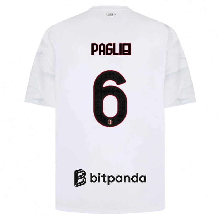 Danxen Homem Camisola Matteo Pagliei #6 Branco Vermelho Preto Alternativa 2026/27 Camisa Brasil