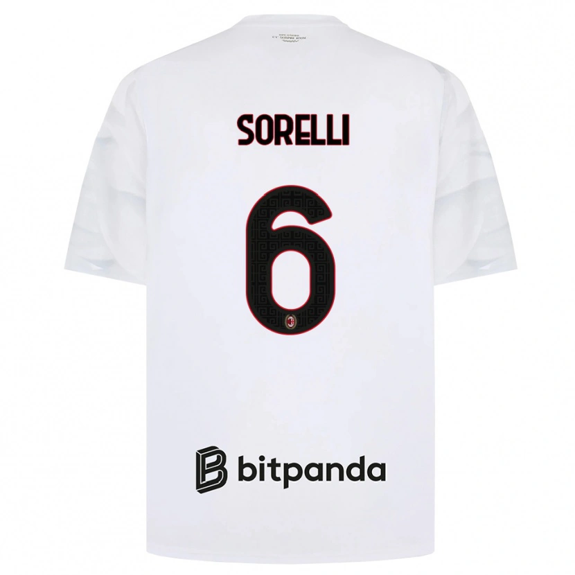 Danxen Homem Camisola Nadine Sorelli #6 Branco Vermelho Preto Alternativa 2026/27 Camisa Brasil