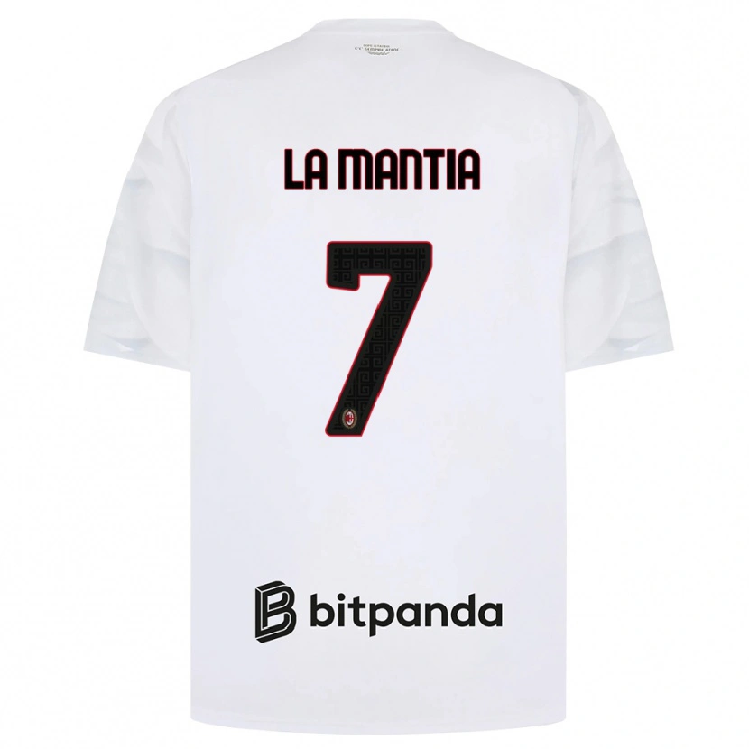 Danxen Homem Camisola Simon La Mantia #7 Branco Vermelho Preto Alternativa 2026/27 Camisa Brasil