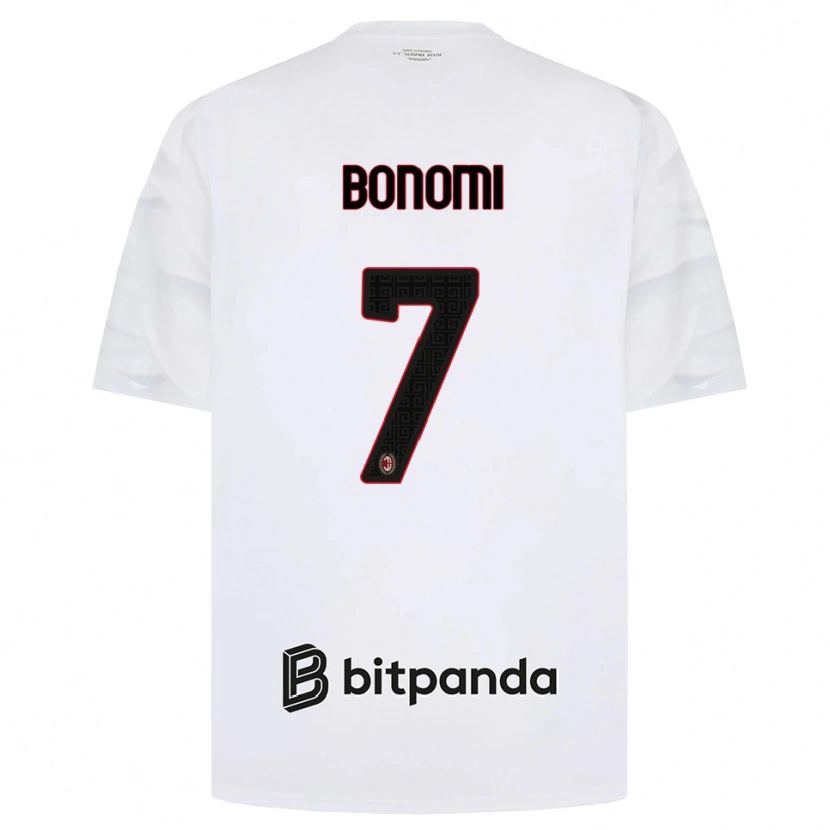 Danxen Homem Camisola Alessandro Bonomi #7 Branco Vermelho Preto Alternativa 2026/27 Camisa Brasil