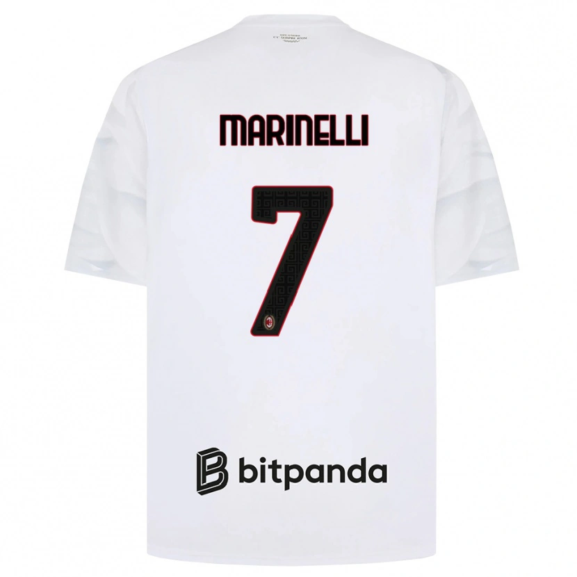 Danxen Homem Camisola Gloria Marinelli #7 Branco Vermelho Preto Alternativa 2026/27 Camisa Brasil
