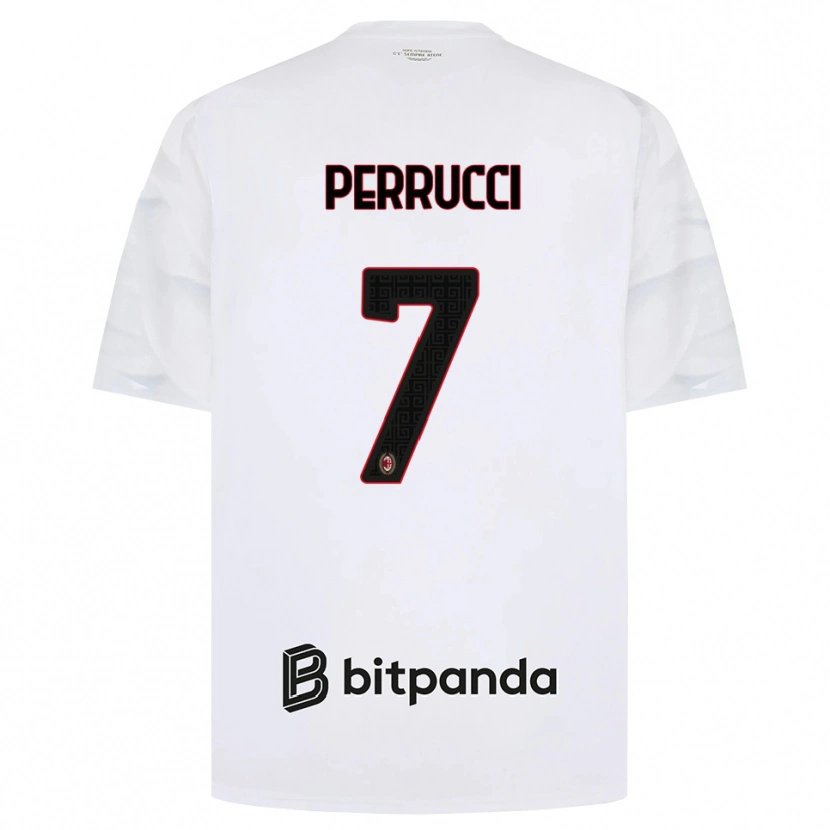 Danxen Homem Camisola Vincenzo Perrucci #7 Branco Vermelho Preto Alternativa 2026/27 Camisa Brasil