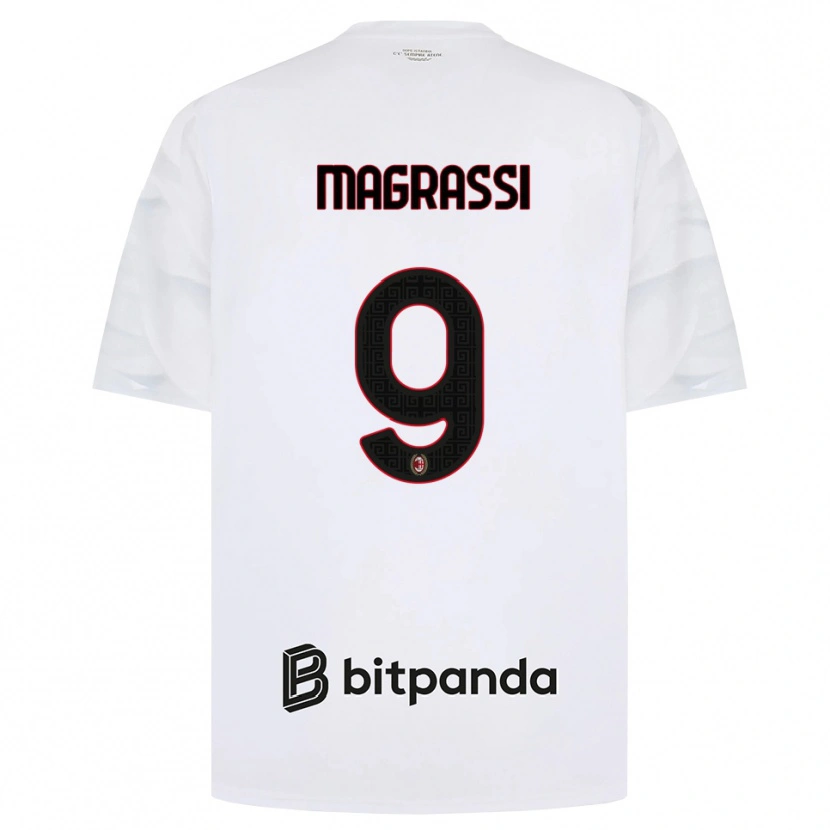 Danxen Homem Camisola Andrea Magrassi #9 Branco Vermelho Preto Alternativa 2026/27 Camisa Brasil