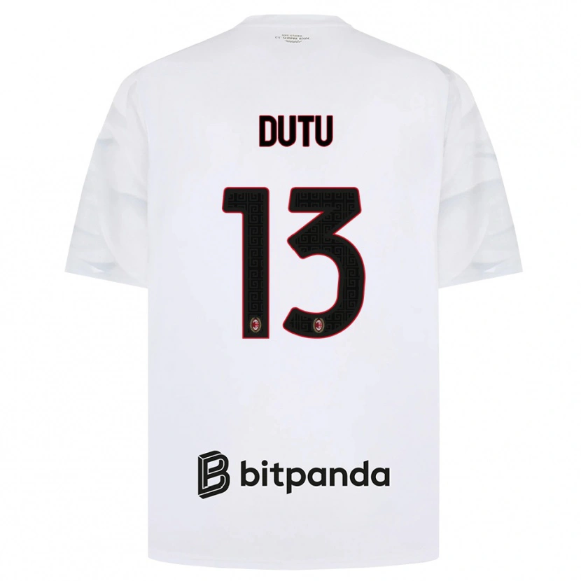 Danxen Homem Camisola Matteo Dutu #13 Branco Vermelho Preto Alternativa 2026/27 Camisa Brasil