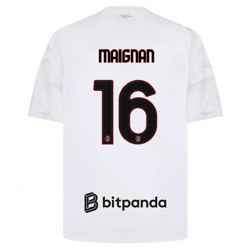 Danxen Homem Camisola Mike Maignan #16 Branco Vermelho Preto Alternativa 2026/27 Camisa Brasil