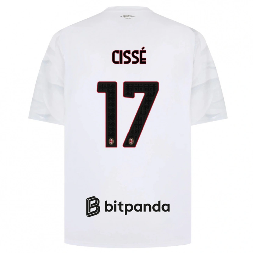 Danxen Homem Camisola Maiga-Hamadoun Cissé #17 Branco Vermelho Preto Alternativa 2026/27 Camisa Brasil