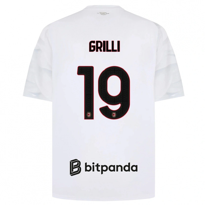 Danxen Homem Camisola Lorenzo Grilli #19 Branco Vermelho Preto Alternativa 2026/27 Camisa Brasil