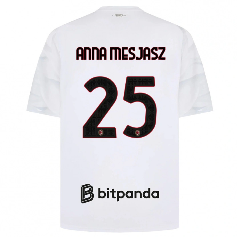Danxen Homem Camisola Małgorzata Anna Mesjasz #25 Branco Vermelho Preto Alternativa 2026/27 Camisa Brasil