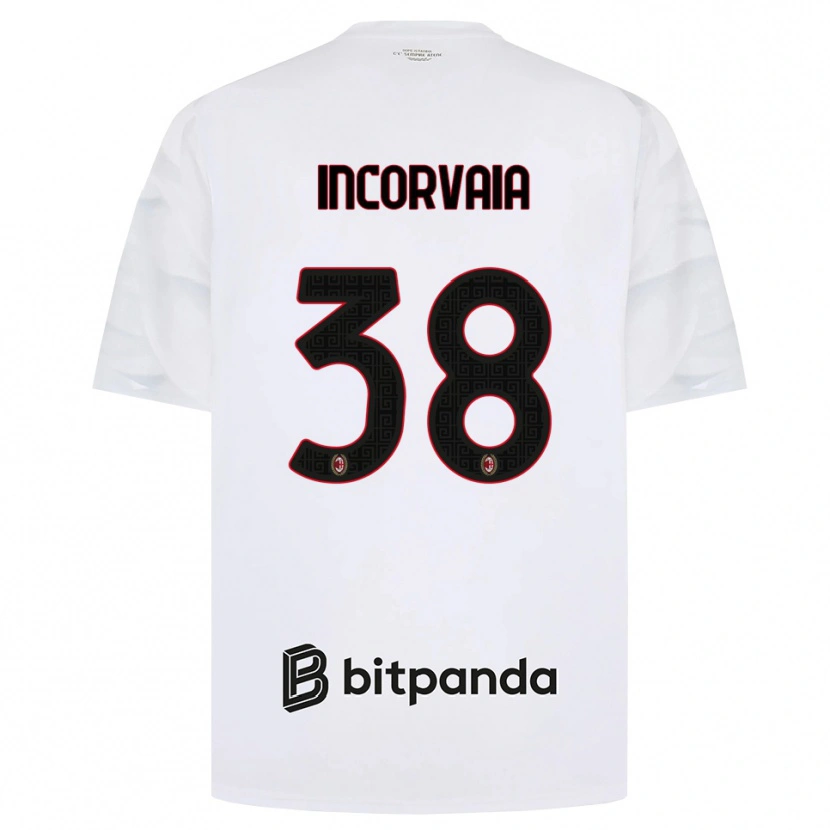 Danxen Homem Camisola Giovanni Incorvaia #38 Branco Vermelho Preto Alternativa 2026/27 Camisa Brasil