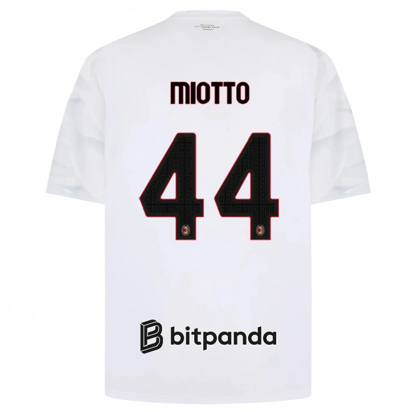 Danxen Homem Camisola Giorgia Miotto #44 Branco Vermelho Preto Alternativa 2026/27 Camisa Brasil