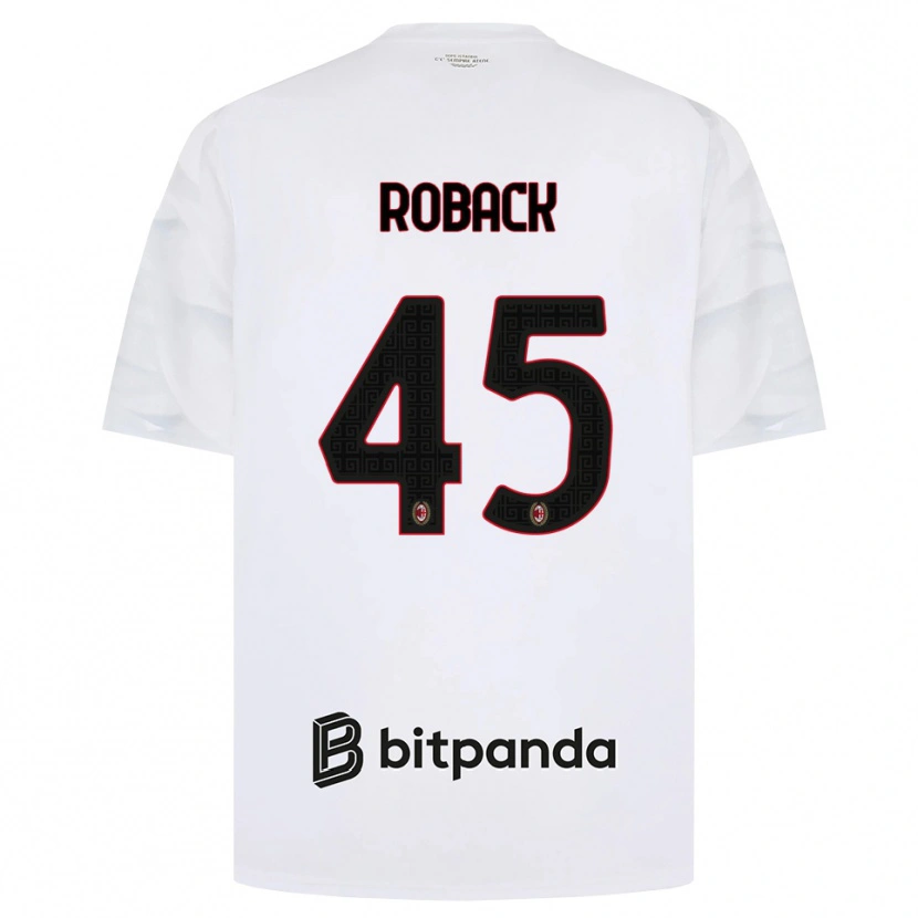 Danxen Homem Camisola Emil Roback #45 Branco Vermelho Preto Alternativa 2026/27 Camisa Brasil
