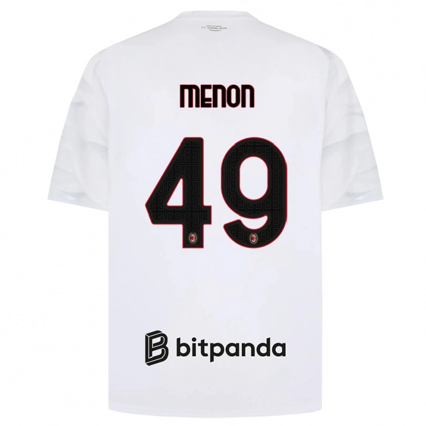 Danxen Homem Camisola Luca Menon #49 Branco Vermelho Preto Alternativa 2026/27 Camisa Brasil