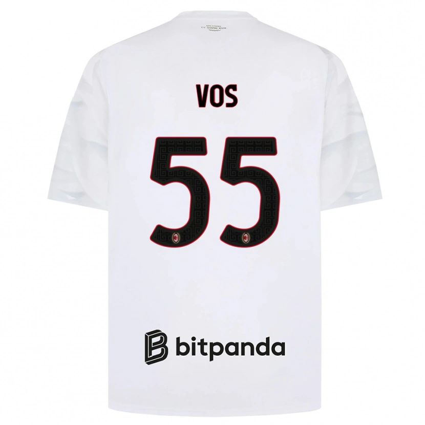 Danxen Homem Camisola Silvano Vos #55 Branco Vermelho Preto Alternativa 2026/27 Camisa Brasil