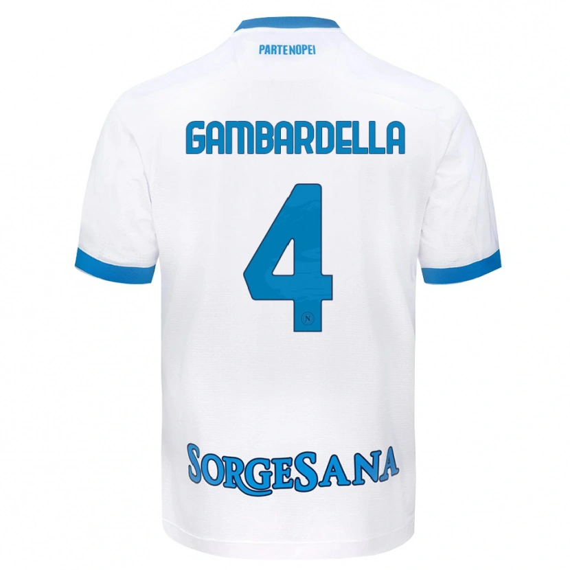 Danxen Homem Camisola Vittorio Gambardella #4 Azul Celeste Branco Alternativa 2026/27 Camisa Brasil