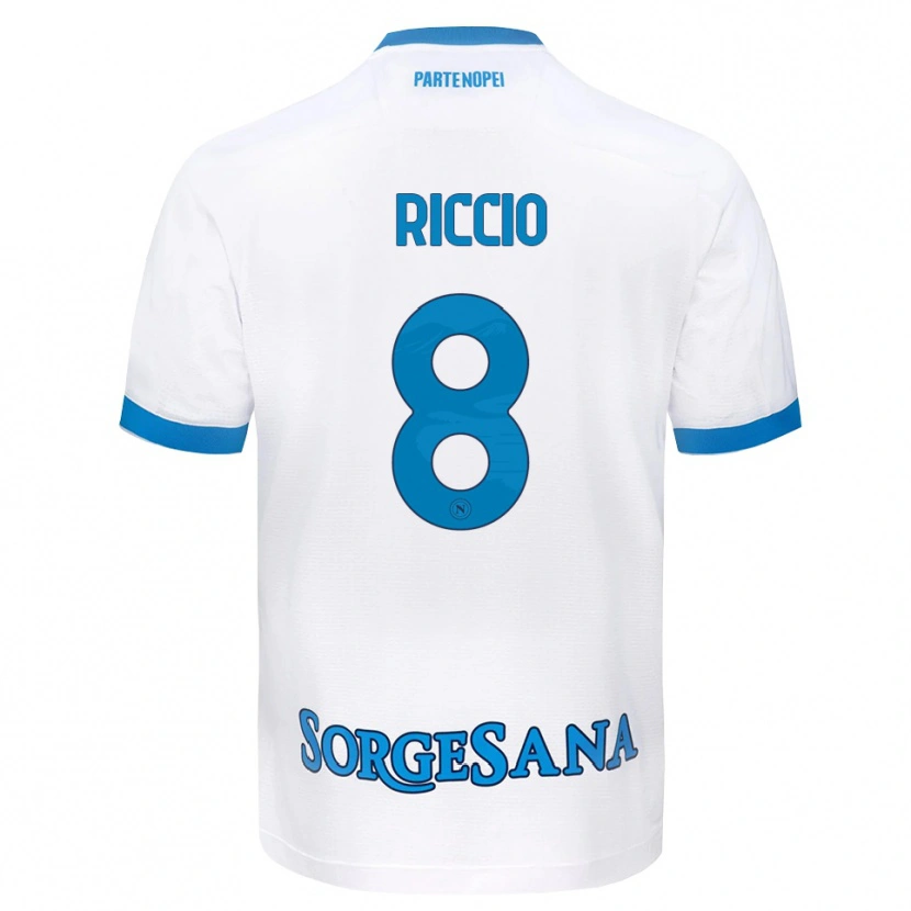 Danxen Homem Camisola Luigi Riccio #8 Azul Celeste Branco Alternativa 2026/27 Camisa Brasil