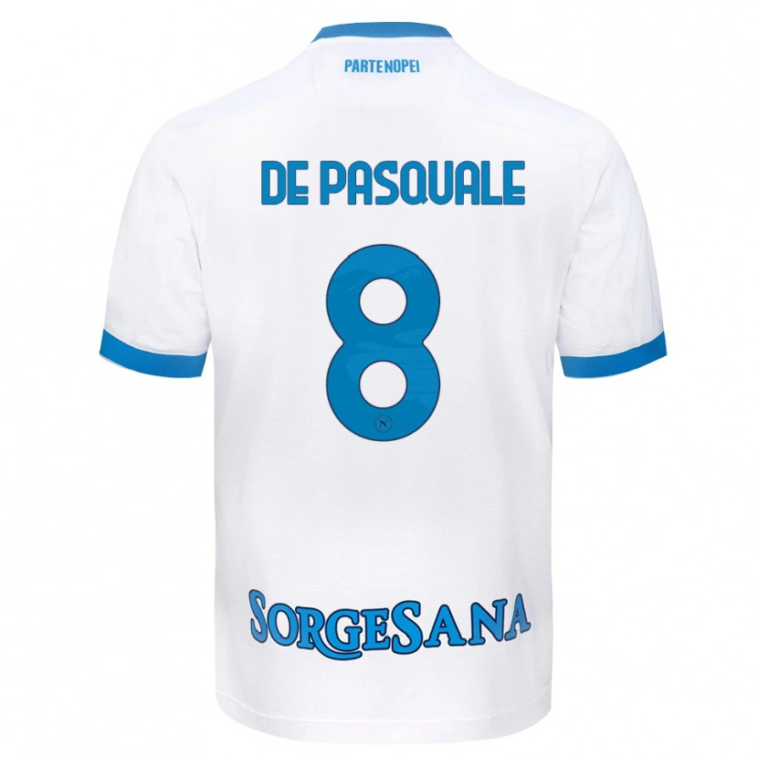 Danxen Homem Camisola Dylan De Pasquale #8 Azul Celeste Branco Alternativa 2026/27 Camisa Brasil