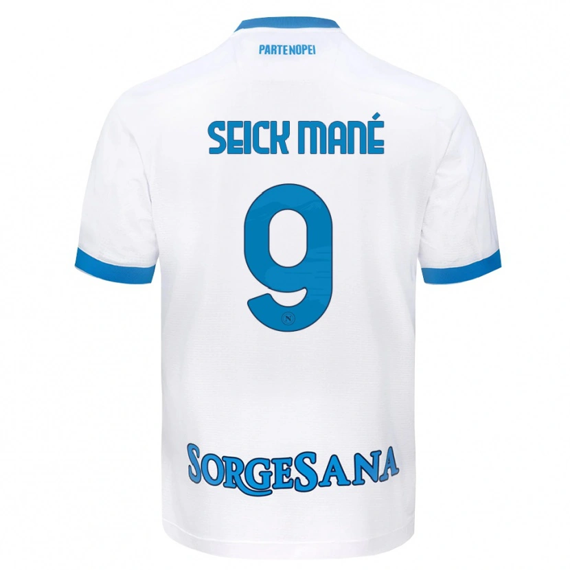 Danxen Homem Camisola Mohamed Seick Mané #9 Azul Celeste Branco Alternativa 2026/27 Camisa Brasil
