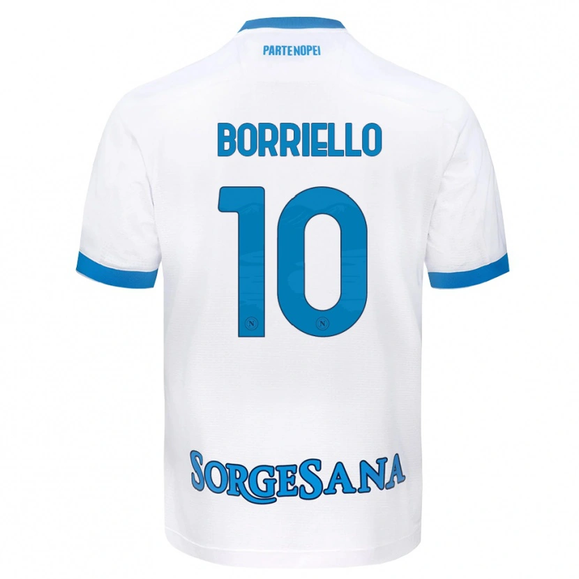 Danxen Homem Camisola Salvatore Borriello #10 Azul Celeste Branco Alternativa 2026/27 Camisa Brasil