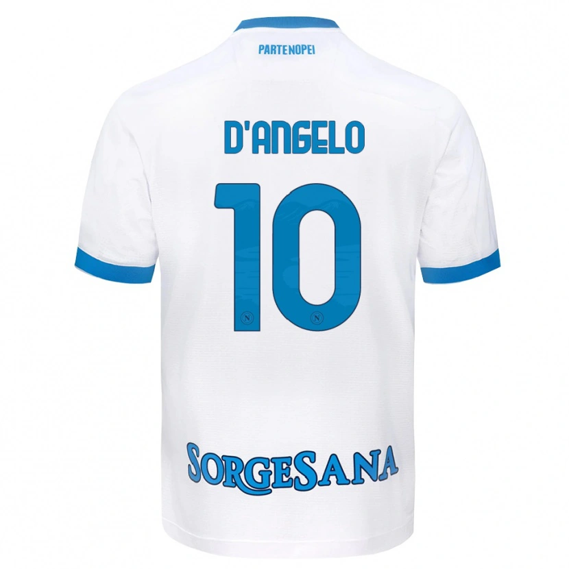 Danxen Homem Camisola Davide D'angelo #10 Azul Celeste Branco Alternativa 2026/27 Camisa Brasil