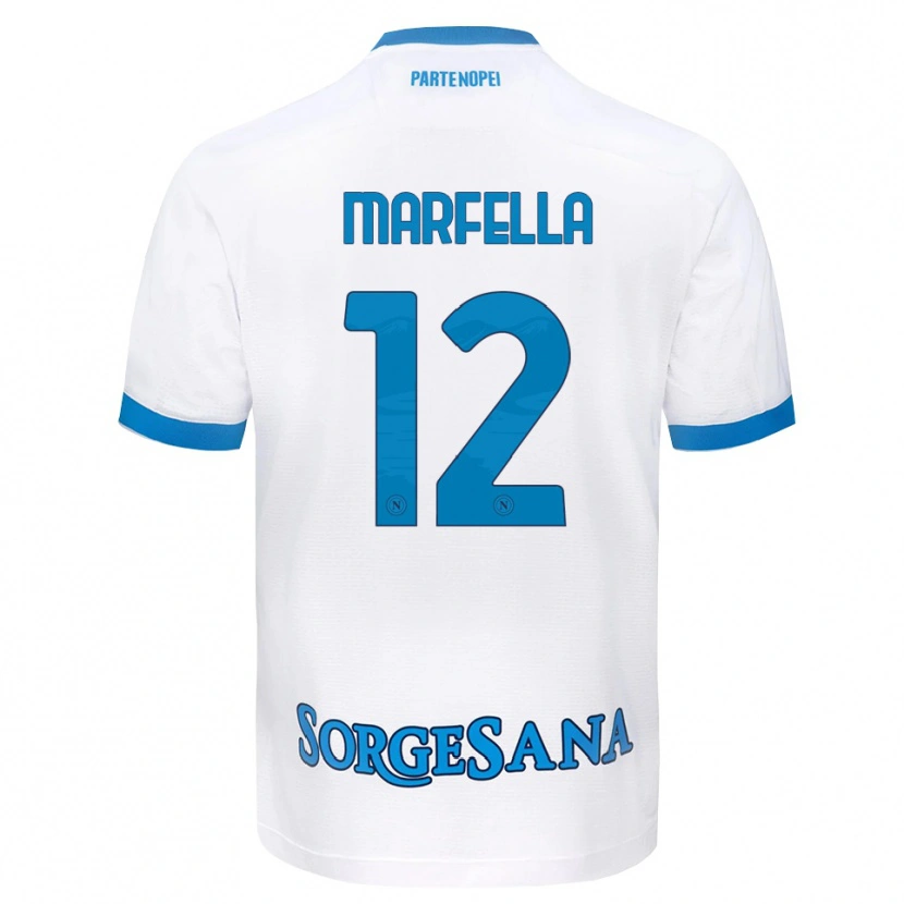 Danxen Homem Camisola Davide Marfella #12 Azul Celeste Branco Alternativa 2026/27 Camisa Brasil