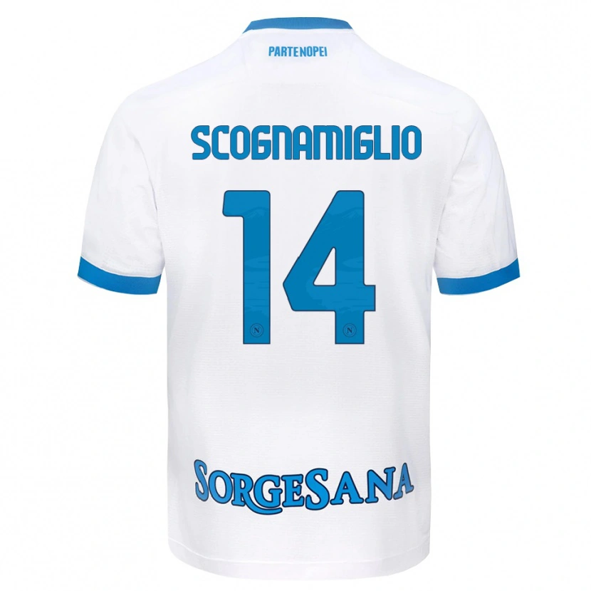 Danxen Homem Camisola Fabio Scognamiglio #14 Azul Celeste Branco Alternativa 2026/27 Camisa Brasil