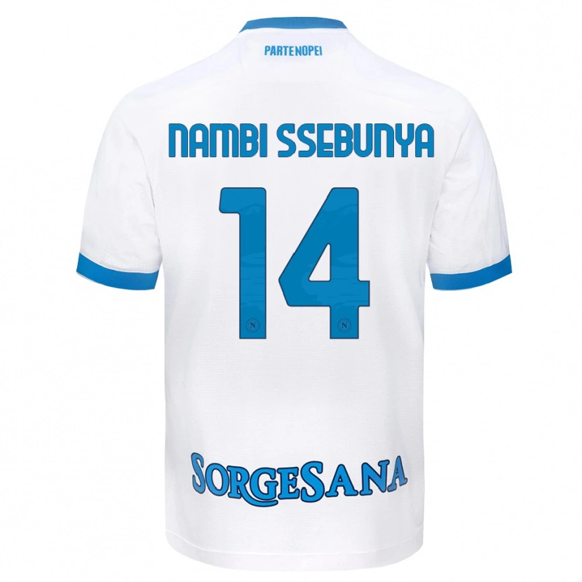 Danxen Homem Camisola Violah Nambi Ssebunya #14 Azul Celeste Branco Alternativa 2026/27 Camisa Brasil