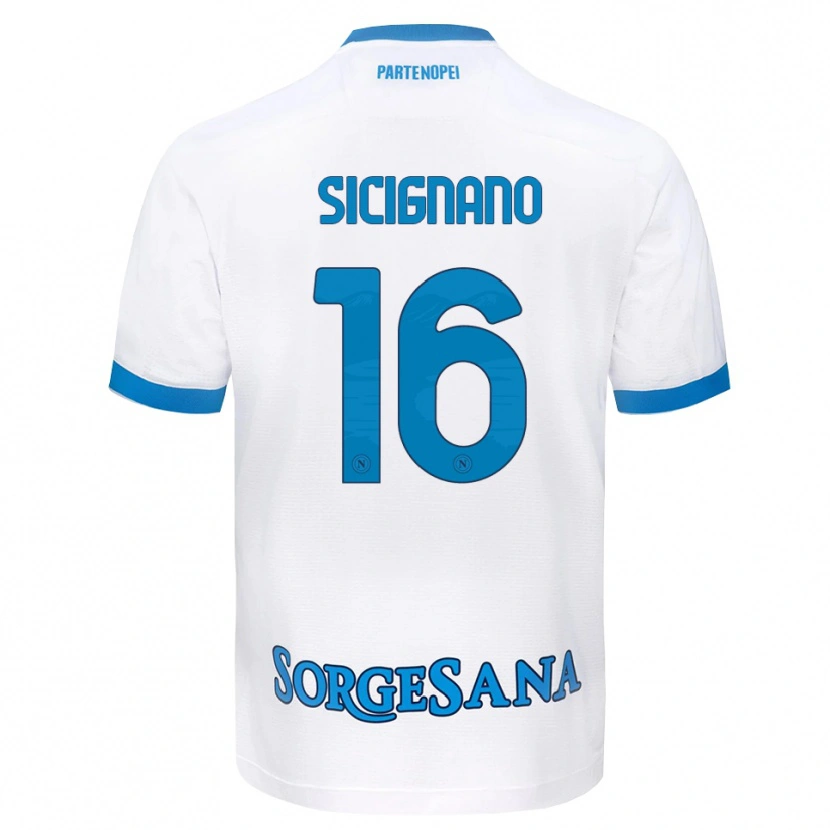 Danxen Homem Camisola Luigi Sicignano #16 Azul Celeste Branco Alternativa 2026/27 Camisa Brasil