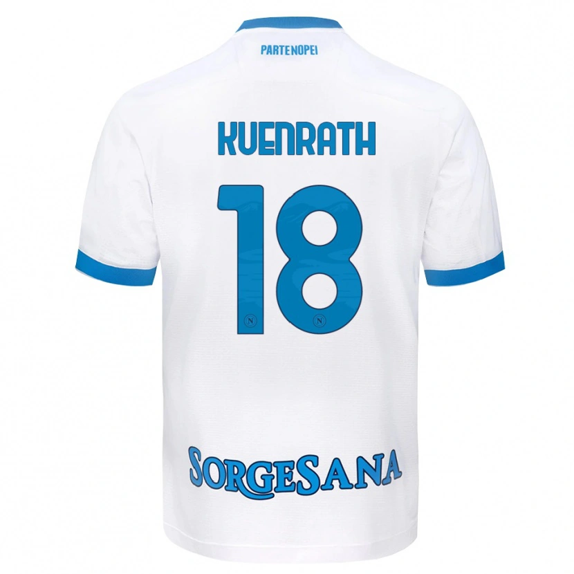 Danxen Homem Camisola Melanie Kuenrath #18 Azul Celeste Branco Alternativa 2026/27 Camisa Brasil
