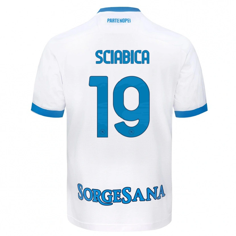 Danxen Homem Camisola Manuela Sciabica #19 Azul Celeste Branco Alternativa 2026/27 Camisa Brasil