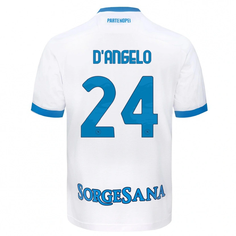 Danxen Homem Camisola Alessia D'angelo #24 Azul Celeste Branco Alternativa 2026/27 Camisa Brasil