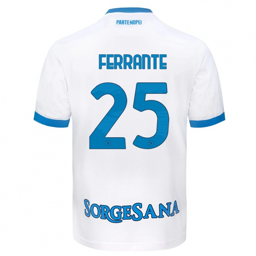 Danxen Homem Camisola Mathias Ferrante #25 Azul Celeste Branco Alternativa 2026/27 Camisa Brasil