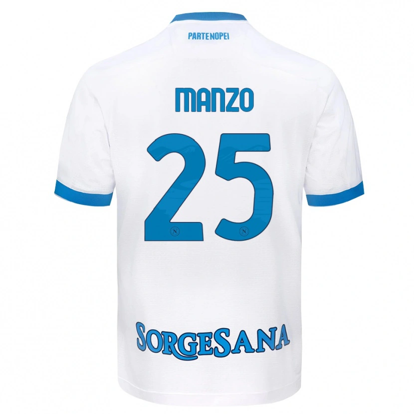 Danxen Homem Camisola Alessia Manzo #25 Azul Celeste Branco Alternativa 2026/27 Camisa Brasil