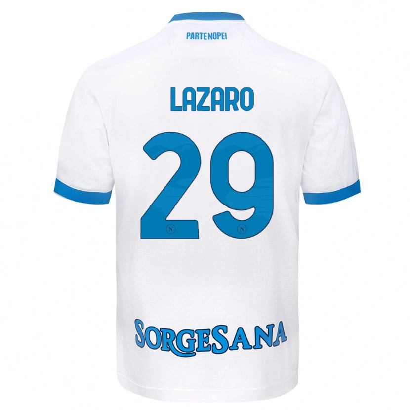 Danxen Homem Camisola Paloma Lázaro #29 Azul Celeste Branco Alternativa 2026/27 Camisa Brasil