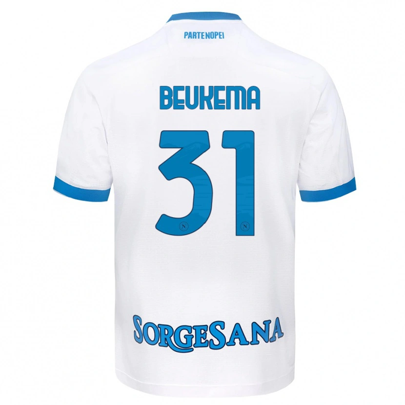 Danxen Homem Camisola Sam Beukema #31 Azul Celeste Branco Alternativa 2026/27 Camisa Brasil