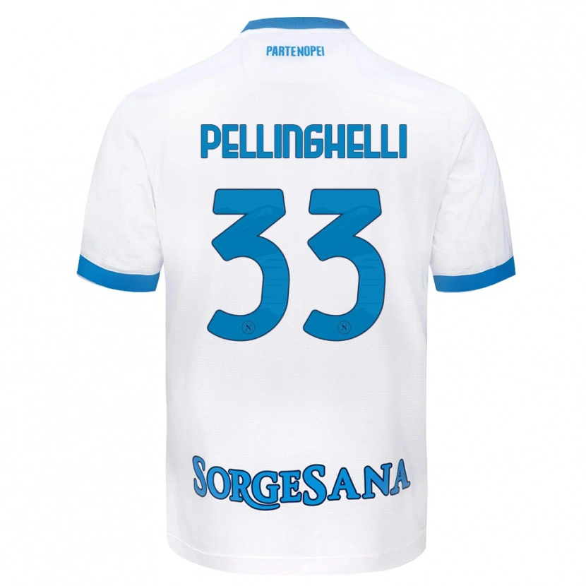 Danxen Homem Camisola Alice Pellinghelli #33 Azul Celeste Branco Alternativa 2026/27 Camisa Brasil