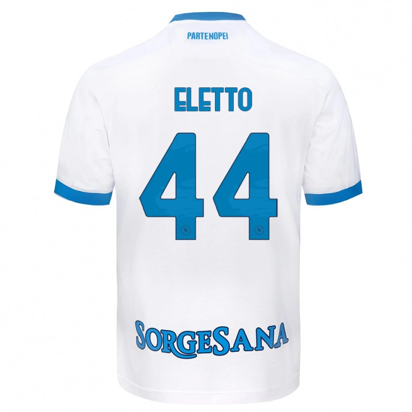 Danxen Homem Camisola Francesco Eletto #44 Azul Celeste Branco Alternativa 2026/27 Camisa Brasil