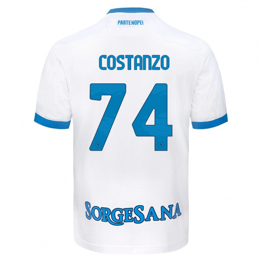 Danxen Homem Camisola Davide Costanzo #74 Azul Celeste Branco Alternativa 2026/27 Camisa Brasil