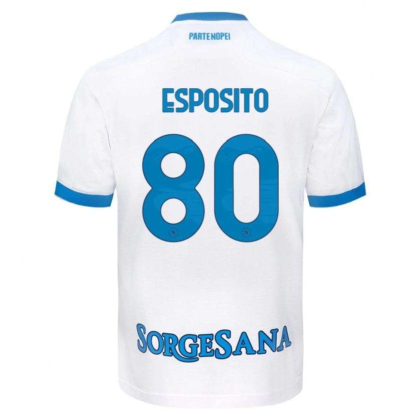 Danxen Homem Camisola Luigi Esposito #80 Azul Celeste Branco Alternativa 2026/27 Camisa Brasil