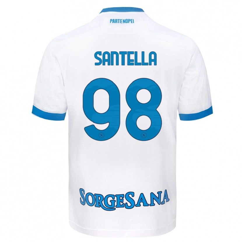 Danxen Homem Camisola Alessandro Santella #98 Azul Celeste Branco Alternativa 2026/27 Camisa Brasil