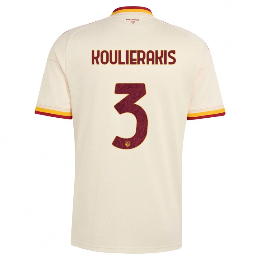 Danxen Homem Camisola Konstantinos Koulierakis #3 Champagne Vermelho Amarelo Alternativa 2026/27 Camisa Brasil